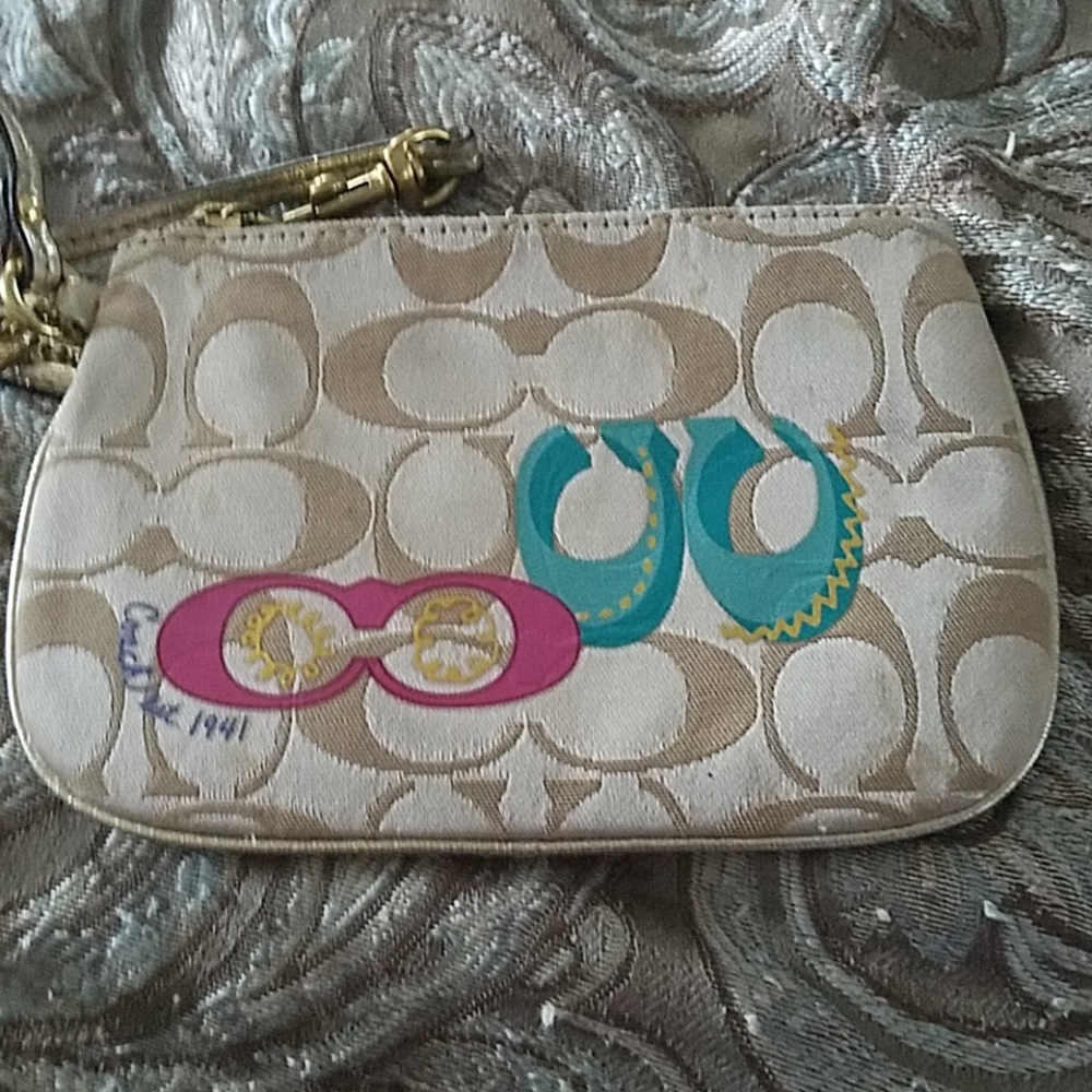 Coach Signature Wristlet